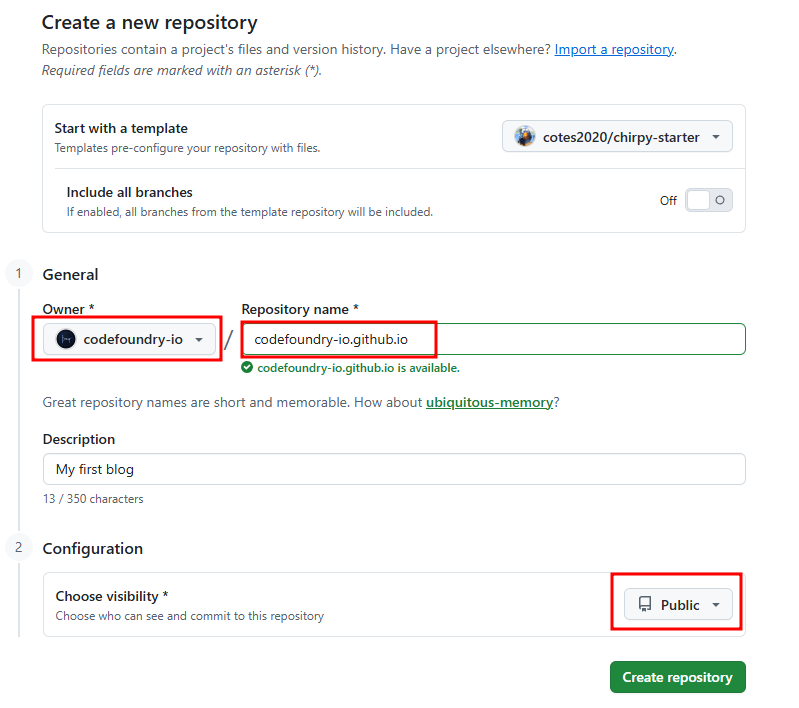 GitHub Pages + Jekyll - Chirpy, giscus 로 블로그 만들기 | codefoundry-io